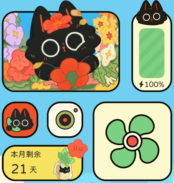 Widget 小黑猫乐园