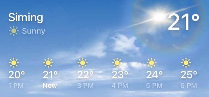 Real weather