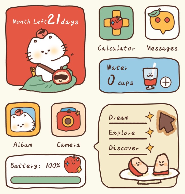 Apple Kitten