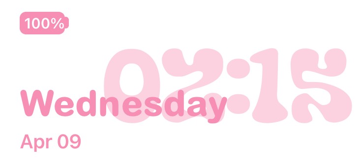 Widget 平面时钟