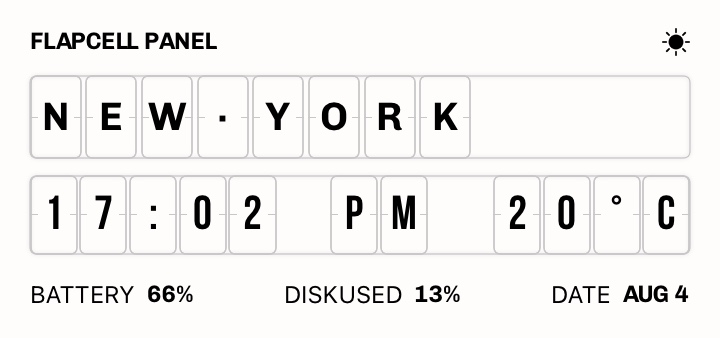 Widget Flip Panel