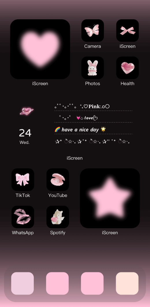 Pink Black Aesthetic