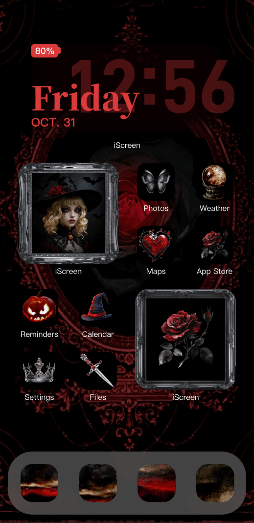 Halloween Blood Mirror