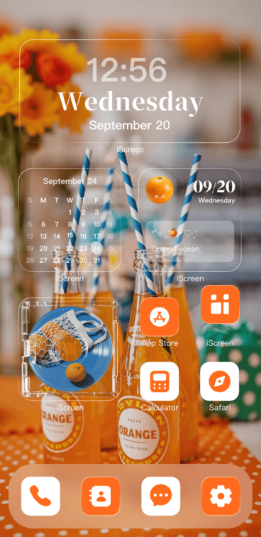 Orange ocean