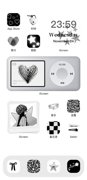 黑白y2k