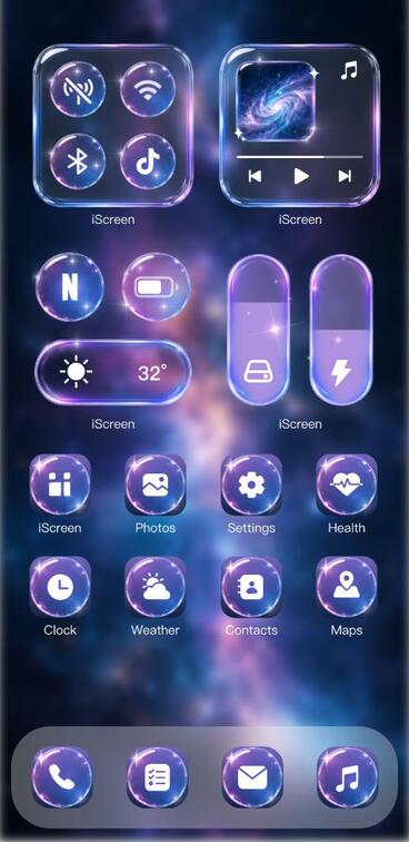 Home Screen Gallery Glass-style Control Center