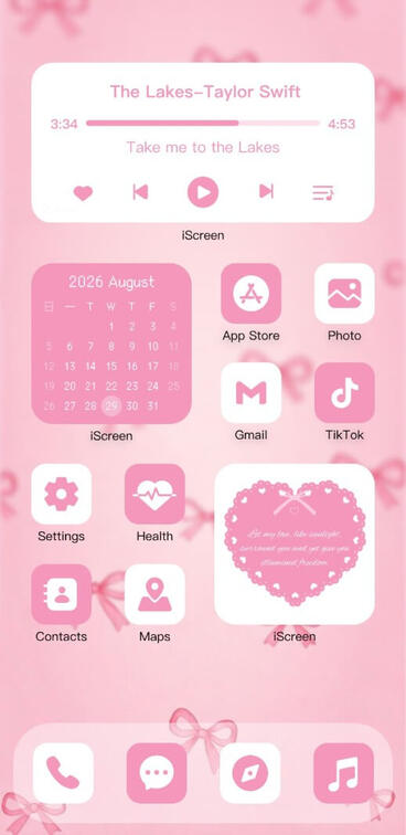 Home Screen Gallery Pink Sweetheart