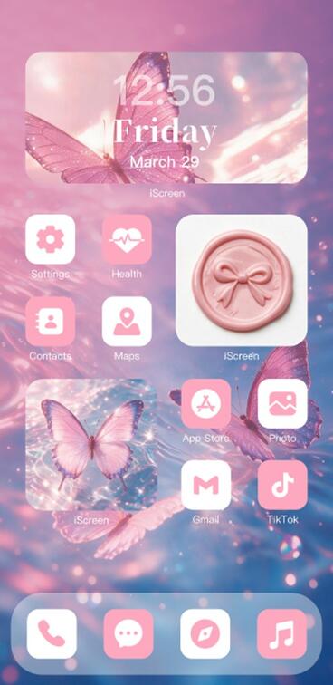 Home Screen Gallery Whispers of Phantom Butterflies