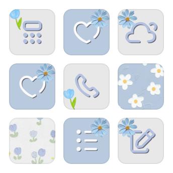 Blue daisy